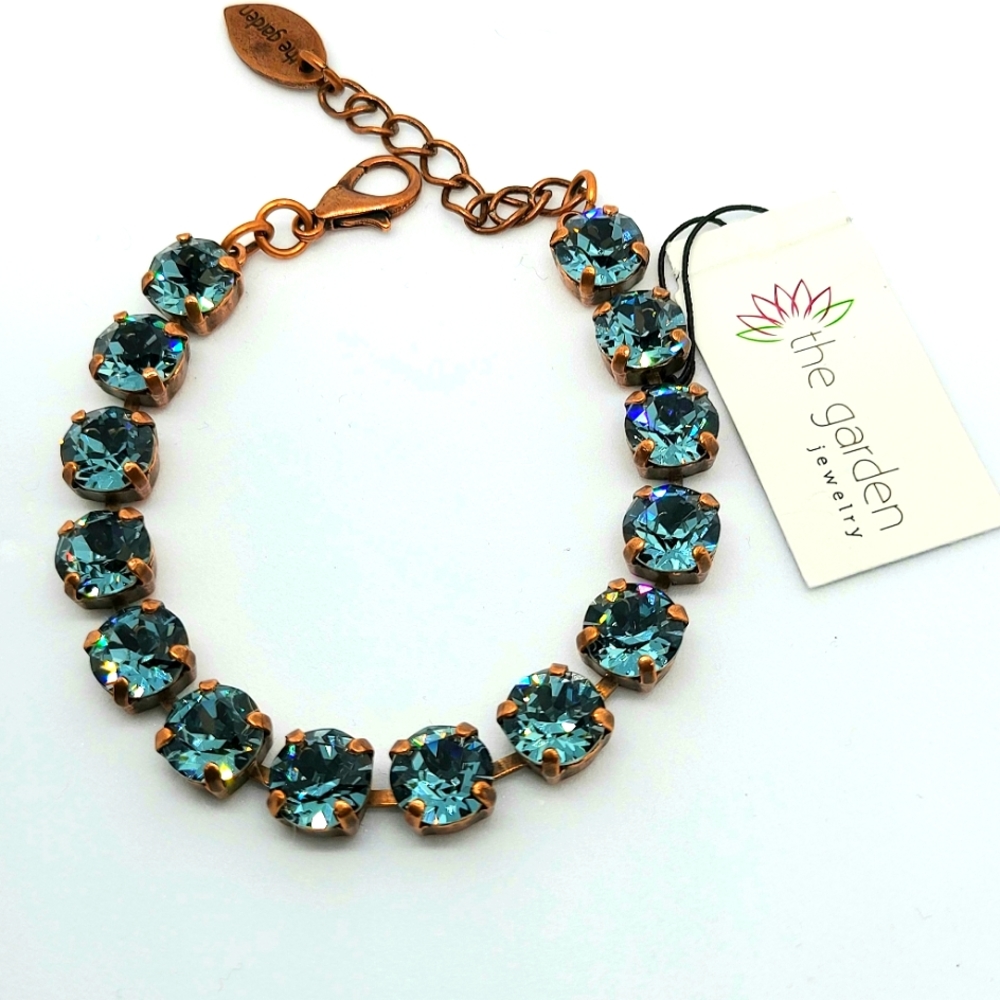 Denim color Full Crystals Bracelet